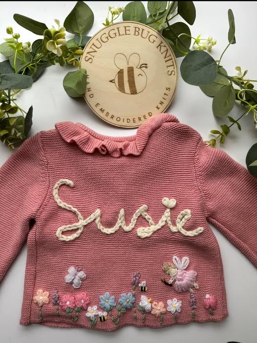 Wildflower Cardigan with Name