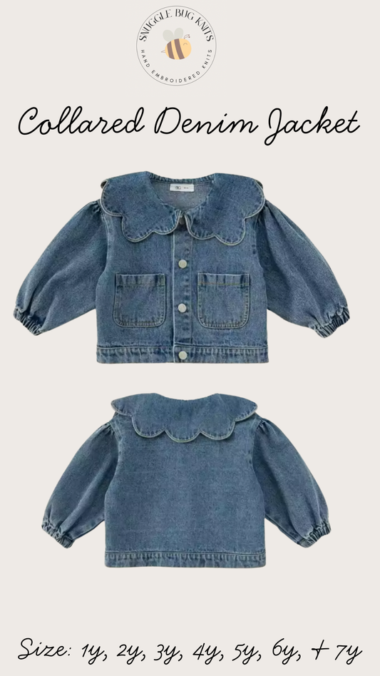 Collared Denim Jacket - Name Only
