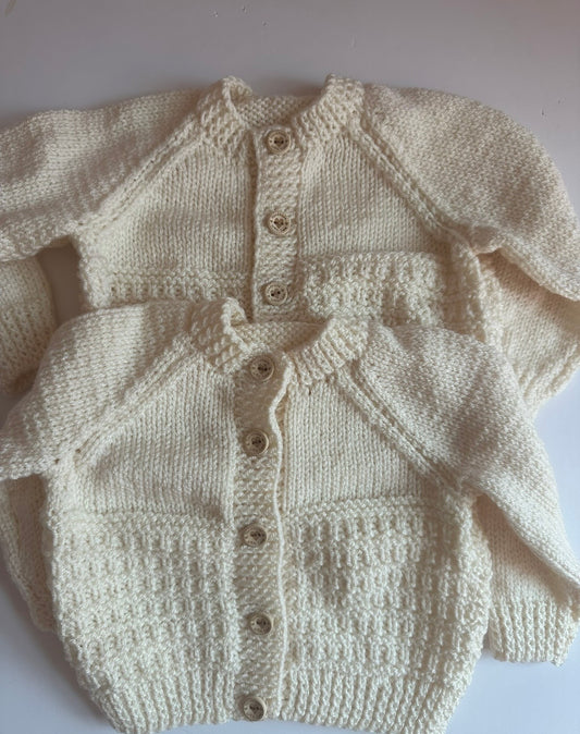 Cream Hand Knit - Size 3-6m
