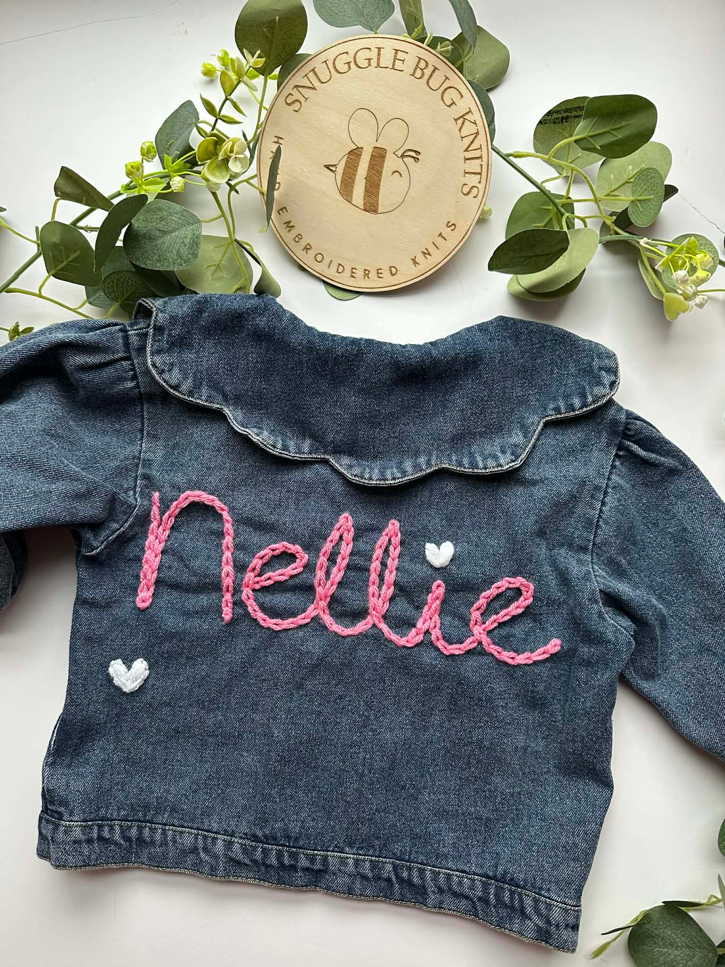 Collared Denim Jacket - Name Only