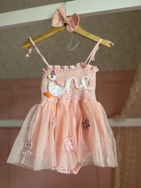 Birthday Romper Dress & Headband